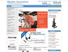 Tablet Screenshot of headsetinnovations.com